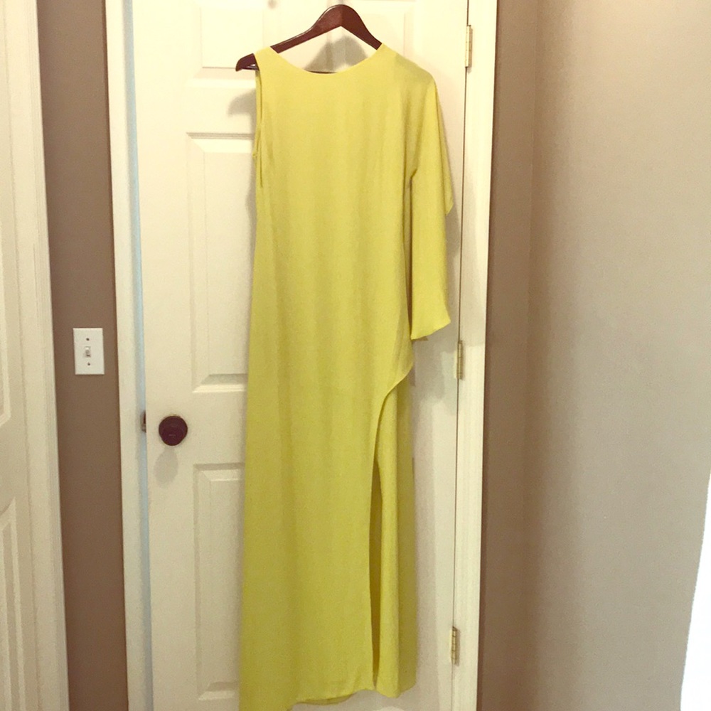 BCBG Neon One- Sleeve Long Dress (size 4)